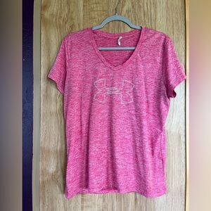 Under Armour Pink Short Sleeve  Tee